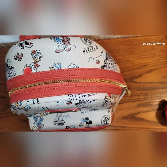 Loungefly Riviera Resort Disney Mickey and Minnie  Mouse Mini Backpack - Picture 7 of 10